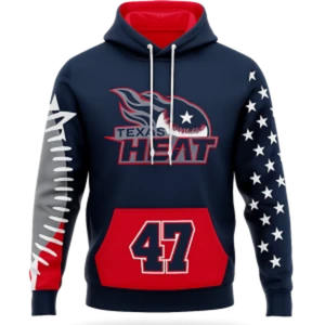 เสื้อฮู้ด – โพลีเอสเตอร์พิมพ์ลายแบบเต็มตัว – อุปกรณ์สำหรับวอร์มอัพ/เดินทางของทีม - Product Image 1