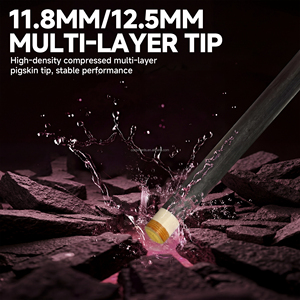 Nuevo Taco de Billar Yfen de Fibra de Carbono 2026, Punta de 11.8mm/12.5mm, Tecnología Negra, Eje y Culata para Taco de Billar - Product Image 3