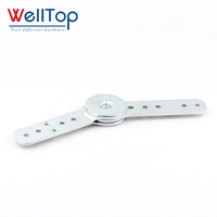 Accessoires de meubles personnalisés quincaillerie connecteur de canapé angle réglable accoudoir inclinable charnière d'appui-tête de meubles en métal