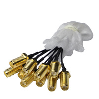 Câble de communication coaxial SMA MMCX MCX BNC SMB N-Male RF Connecteur 1.13/1.37/RG58/RG178/RG316 50ohm DC-12GHz
