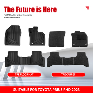 Alfombrilla de <span class=keywords><strong>maletero</strong></span> de alta calidad para <span class=keywords><strong>Toyota</strong></span> <span class=keywords><strong>Prius</strong></span> 5th 60 Series <span class=keywords><strong>2023</strong></span> TPE 3D alfombrilla de <span class=keywords><strong>maletero</strong></span> trasera antideslizante impermeable personalizada - Product Image 2