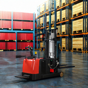 1.6M 2M 2.5M 3M 3.5M 4M 4.5M पूर्ण इलेक्ट्रिक कार्गो कैरियर कंटेनर क्रेन मैनुअल फोर्कलिफ्ट ट्रक पैलेट स्टेकर रीच फोर्क के साथ - Product Image 6