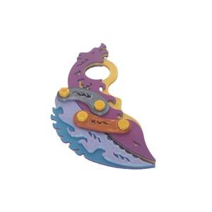 Couteau à griffes à gravité en plastique imprimé en 3D 2025, jouet articulé, EDC, Fidget Spinner Carotte, mini couteau pliant d'extérieur, jouet classique - Product Image 1