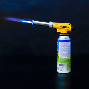 KLL 8821D Torche à souder portable en acier inoxydable multifonctionnelle, jet de <span class=keywords><strong>gaz</strong></span> <span class=keywords><strong>butane</strong></span> sûr pour le soudage et diverses applications de chauffage - Product Image 3