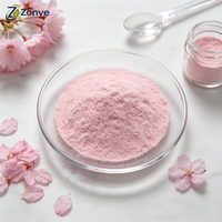 Poudre de fleurs de cerisier Sakura naturelle séchée et moulue, qualité cosmétique et alimentaire, pour masque facial, pâtisserie, boissons, matière première
