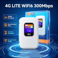 Routeur MIFI 4G LTE WiFi6 ASR1803S 2100mAh avec écran LCD couleur 1,4 pouces, prise en charge de l'antenne externe, carte SIM, point d'accès, emballage complet