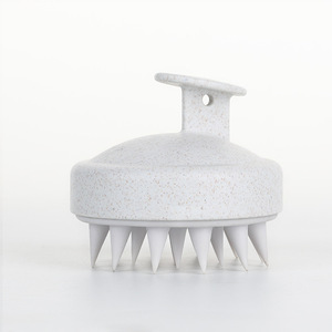 Vendita calda all'ingrosso paglia d'orzo non male spazzola massaggio del cuoio capelluto parrucchiera portatile per uso domestico spazzola per shampoo - Product Image 5