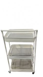 Modern Stainless Steel Foldable Cart with Single Tier Hua Cheng HC02 Durable & <b>Adjustable</b> Floor Type - Product Image 3