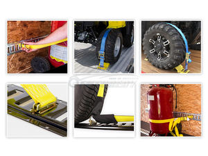 Sangle à cliquet E-Track de haute qualité 2 pouces 4400 LBS avec 100 % polyester et acier allié <span class=keywords><strong>pour</strong></span> la logistique et l'utilisation en fourgonnette - Product Image 6