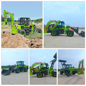 4x4 <b>Small</b> Mini Digger Excavator Backhoe Loader with Price EURO 5 EPA Chinese <b>Wheel</b> Loaders for Sale YUCHAI Engine - Product Image 4