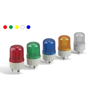 Lampu Peringatan LED Plastik Berkualitas Tinggi CLE80 Tahan Air IP65 22mm 12/24/220V Basis Magnetik untuk Mesin CNC - Product Image 5