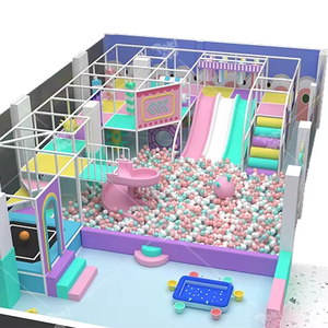 Parque Infantil de Interior Pokiddo Estilo Personalizado con Temática de Macarons y Equipo de Juego Suave <span class=keywords><strong>para</strong></span> Niños - Product Image 1