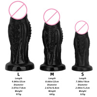 Dilatateur anal et plug anal extra-larges en forme d'alien, sans œufs, en silicone souple – Jouet sexuel pour adultes SM/Gay