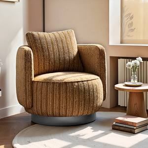 Luxury Rotatable Vanity Stool Yellow Snowflake Velvet Single Chair Makeup Chair For Bedroom <b>Dressing</b> <b>Table</b> - Product Image 2