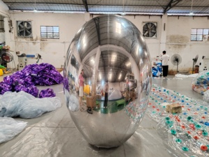Uova a specchio gonfiabili giganti dirette dal produttore, adatte per la piazza commerciale e le decorazioni per mostre d'arte - Product Image 2