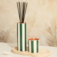 Vela Aromática AIKUN Hecha a Mano en Jarra de Cerámica Moderna, Cera de Soja, para Días Festivos, Diwali, Romántica, para Dormitorio, Sala de Estar