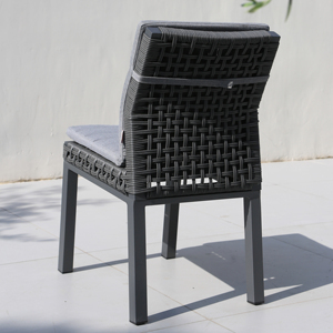 Sedia da pranzo da esterno OSMEN <span class=keywords><strong>LUMI</strong></span> 2.0, impermeabile, resistente ai raggi UV, in vimini, per giardino, <span class=keywords><strong>ristorante</strong></span>, patio. - Product Image 5