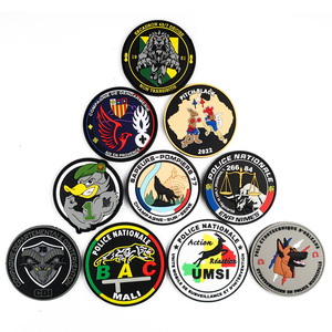 Factory Personalized Custom Iron on logo Soft Rubber Round PVC Label Silicone Clothing Badge Waterproof Rubber Hat <strong>Patches</strong> - Product Image 5
