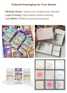 Lien d'échantillon de faux ongles personnalisés à coller |   Échantillons de nail art de luxe faits à la main pour les marques et la vente en gros |   Remboursable <span class=keywords><strong>sur</strong></span> commande en gros - Product Image 5