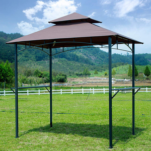 Gazebo Metálico Pequeño para Jardín y Camping, Carpa para Barbacoa en Venta, Color Rojo - Product Image 4