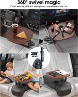 Plateau de voiture en bois peint rotatif à 360 degrés et bureau pour ordinateurs portables avec couleur personnalisable