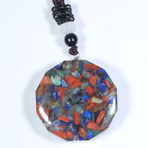 Collar con colgante de orgonita, colgante de resina de cubo de Metatron, cristal curativo, Chakra de Geometría Sagrada - Product Image 3