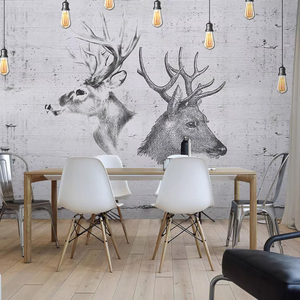 ลอกและติด3D วอลล์เปเปอร์ภาพจิตรกรรมฝาผนังสัตว์<span class=keywords><strong>แมว</strong></span>ที่กำหนดเองสำหรับผนังห้องนอน - Product Image 4