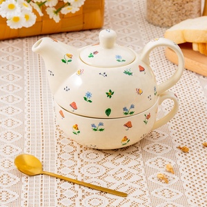 2025 New Modern Luxury Ceramics <strong>Tea</strong> <strong>Pot</strong> Gift <strong>Set</strong> Wholesale Stackable Cute Coffee Cup <strong>Tea</strong> for One <strong>Set</strong> - Product Image 3