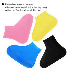 Épais Silicone Pluie Chaussures Couverture Étanche <span class=keywords><strong>Poncho</strong></span> Motif Cyclisme Logo Décoration Vente Chaude Baskets Protecteur Pied Couvre-Chaussures - Product Image 4