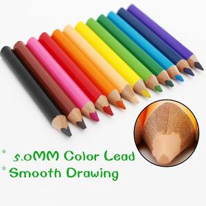 Materiale scolastico Mini 3.5 pollici matite colorate da disegno colori assortiti Set di 12 Kit di matita <span class=keywords><strong>a</strong></span> colori da 3.5 pollici mezza dimensione - Product Image 3