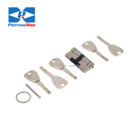 Haute qualité sécurité Anti perceuse Anti Snap Euro cylindre de serrure de porte simple/Double 2 clés laiton nickelé 45mm 100mm