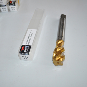 ดอกต๊าปเกลียวเกลียวหยาบ รุ่น <span class=keywords><strong>M24</strong></span> x 3 มม. ผลิตจากเหล็ก HSS ผสมโคบอลต์ 5% แบบเกลียววน (6H+0.1 ความคลาดเคลื่อน) - รุ่น TDE06 (YG-1) - Product Image 2