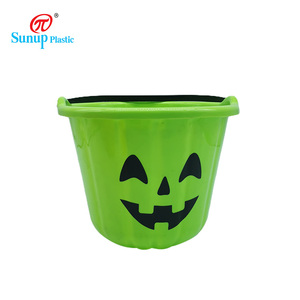 Cubo <span class=keywords><strong>de</strong></span> <span class=keywords><strong>Halloween</strong></span> con forma <span class=keywords><strong>de</strong></span> <span class=keywords><strong>calabaza</strong></span> para dulces, diferentes caras - Product Image 3