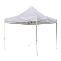Tente de réception blanche 3x3m, promotion extérieure, pliable, structure en aluminium, tissu Oxford, imperméable, anti-UV, lavable en machine, toutes saisons