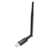 Dongle Wifi 802.11ac, adaptor WiFi 1300Mbps untuk Desktop Laptop PC mendukung Windows 10 Driver gratis