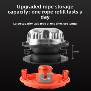 Tête de débroussailleuse électrique universelle orange, brosse à corde, désherbeur, pas de démontage requis, ensemble d'accessoires durables - Product Image 3