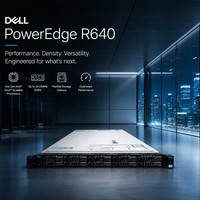 Serveur Rack 1U PowerEdge R640 avec Processeur Intel Xeon, Prise en Charge PCIe 3.0 et Stockage Réseau 10GbE pour Centre de Données d'Entreprise (En Stock)