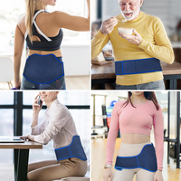 Grand enveloppement lombaire réutilisable en gel froid pour le soulagement de la sciatique et de la douleur lombaire, 13,4 x 11 po, enveloppement lombaire mains libres pour hommes et femmes