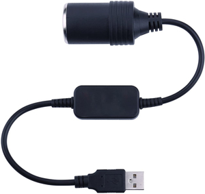 Cable Adaptador de 2A 5V USB a 12V para Encendedor de Cigarrillos, 30cm, Convertidor de Voltaje de 5V a 12V - Product Image 3