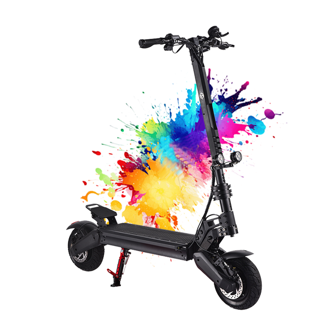 Factory Direct Wholesale 6000 Watts Dual-motor 50 km/h Fast Acceleration Adult Folding Off-road Electric Scooter