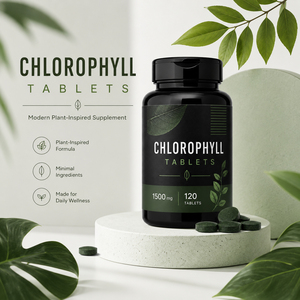 Tabletas de Clorofila Orgánica, Certificadas Halal, GMP, HACCP, Bajas en Azúcar, Antioxidantes, Veganas, Sin Gluten, Suplementos Naturales, 60 Unidades - Product Image 3