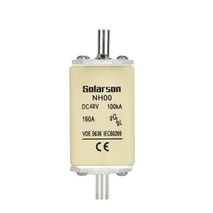 10A-25A 35A 40A 50A 63A 80A 100A 125A 150A 160A 200A 250A NH 48VDC Telecom fuse and holder with CE