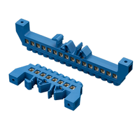 PNYUHO Barre de terre en cuivre pour connexion de fil neutre, rail de mise à la terre, borne nue, boîtier de distribution de terre 11-20 AWG 10A