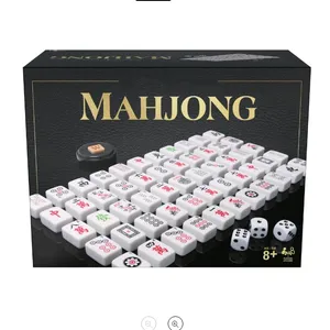 Factory High-quality Heat Transfer Printing Melamine Mahjong Set In Color Paper Box
