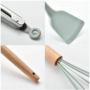 Custom Private Label Logo Trending Home Multifunction 11 Pieces Cooking Silicone Wooden <b>Kitchen</b> <b>Accessories</b> Tools & Gadgets - Product Image 3