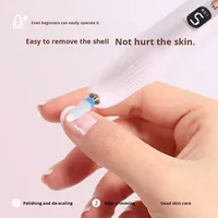 Lime à ongles électrique portable en plastique, rechargeable, silencieuse et minimaliste, très vendue à l'international
