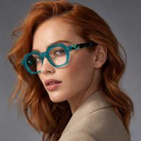 Montures de lunettes de sport en acétate 2026, motif imprimé personnalisé, vert, pour applications gaming, fabriquées à JiangSu, lunettes de mode unisexe