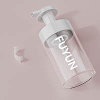 Flacon pompe en mousse recyclée personnalisé Fuyun Cosmetics 150 ml PET, emballage personnalisé pour savon, nettoyant visage, faux cils, blush