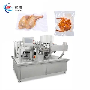 Frozen Chicken Pouches Rotary Vacuum Packaging Machine Automatic Foil Bags Packing Machine For Whole Broiler