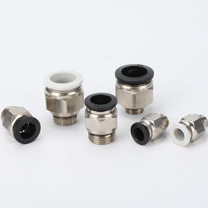 Connecteur rapide pneumatique en acier inoxydable et plastique PC à passage direct avec filetage G, nouvelle série PC8-G02/6-01/10-03 pour travaux pneumatiques - Product Image 4